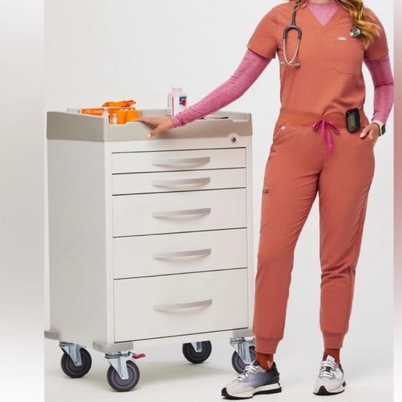 Figs Pants - Figs Technical Collection Terracotta Zamora Jogger Scrub Pant